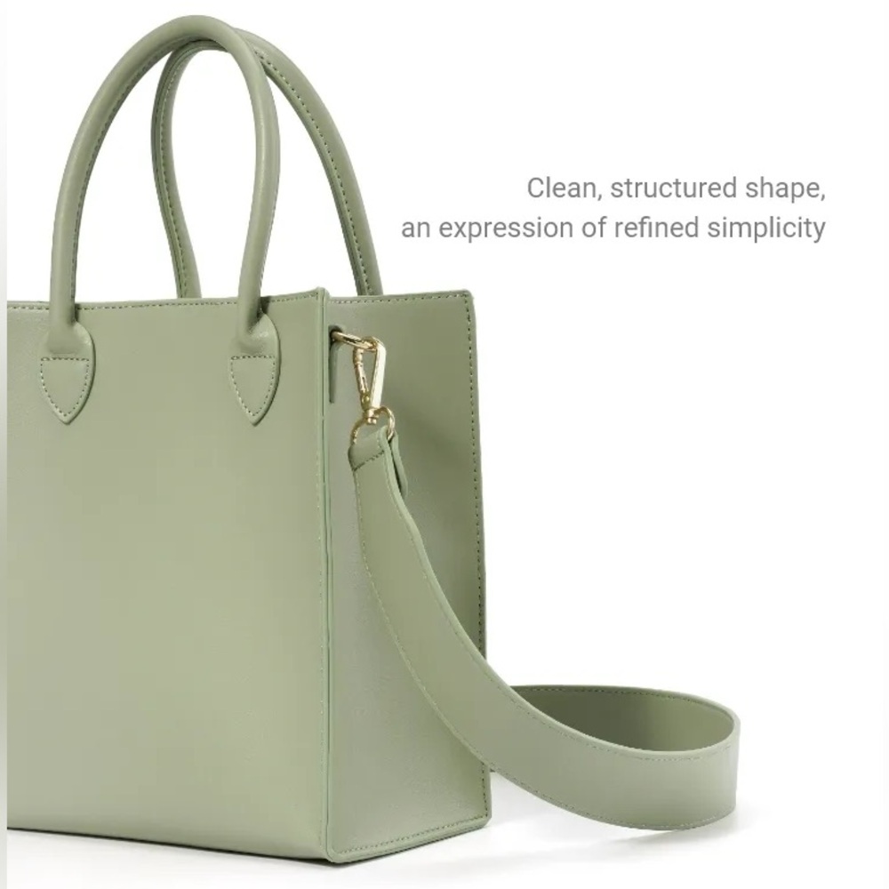 TIJN Kylie Structured Vegan Tote - Picture 6 of 13
